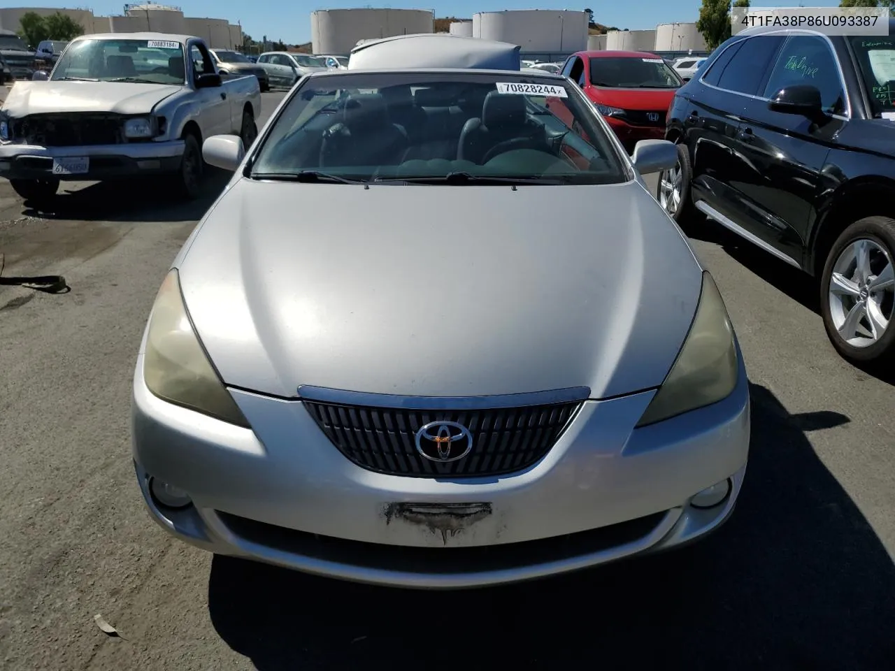 2006 Toyota Camry Solara Se VIN: 4T1FA38P86U093387 Lot: 70828244