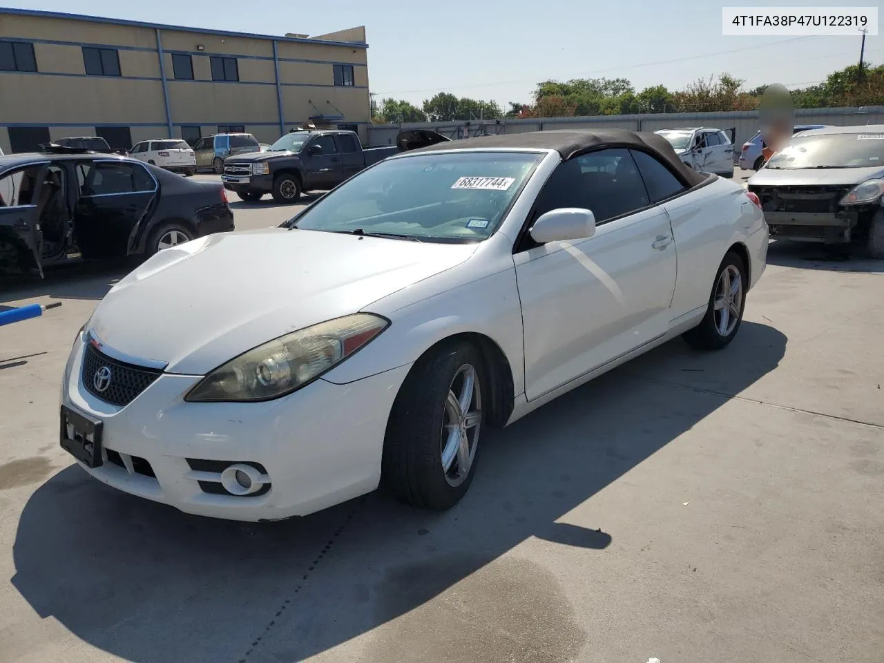 2007 Toyota Camry Solara Se VIN: 4T1FA38P47U122319 Lot: 68317744