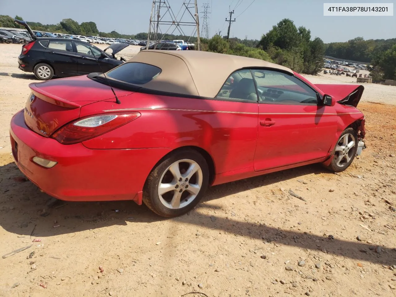 2008 Toyota Camry Solara Se VIN: 4T1FA38P78U143201 Lot: 69582204