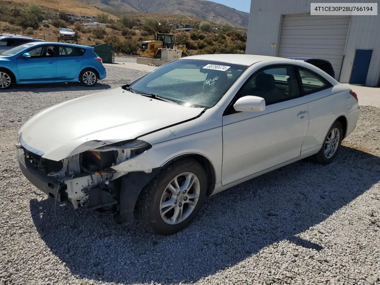 2008 Toyota Camry Solara Se VIN: 4T1CE30P28U766194 Lot: 69780474