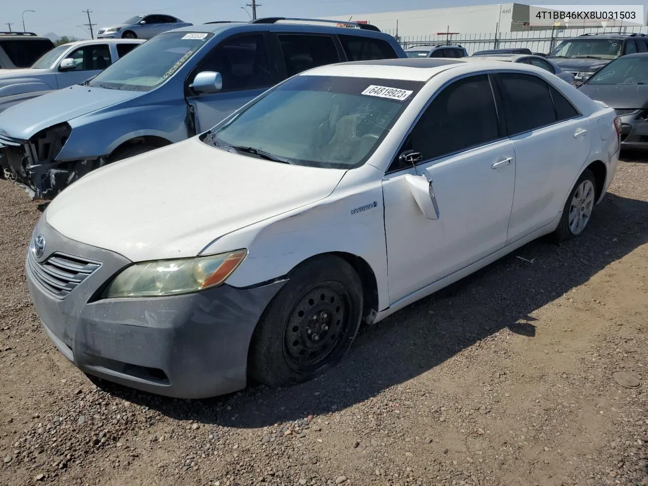 2008 Toyota Camry Hybrid VIN: 4T1BB46KX8U031503 Lot: 64819923