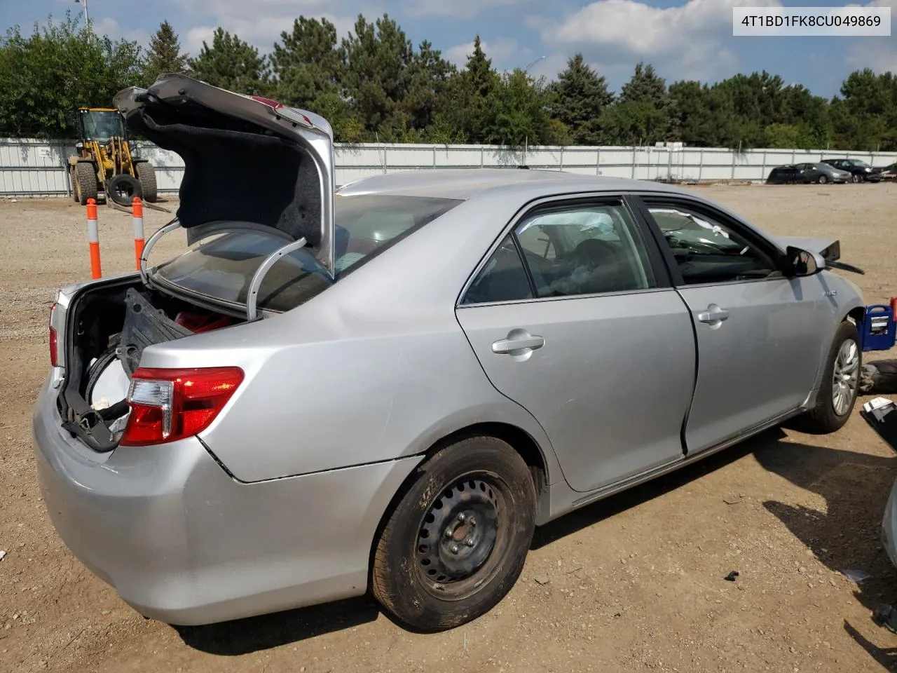 2012 Toyota Camry Hybrid VIN: 4T1BD1FK8CU049869 Lot: 69323164