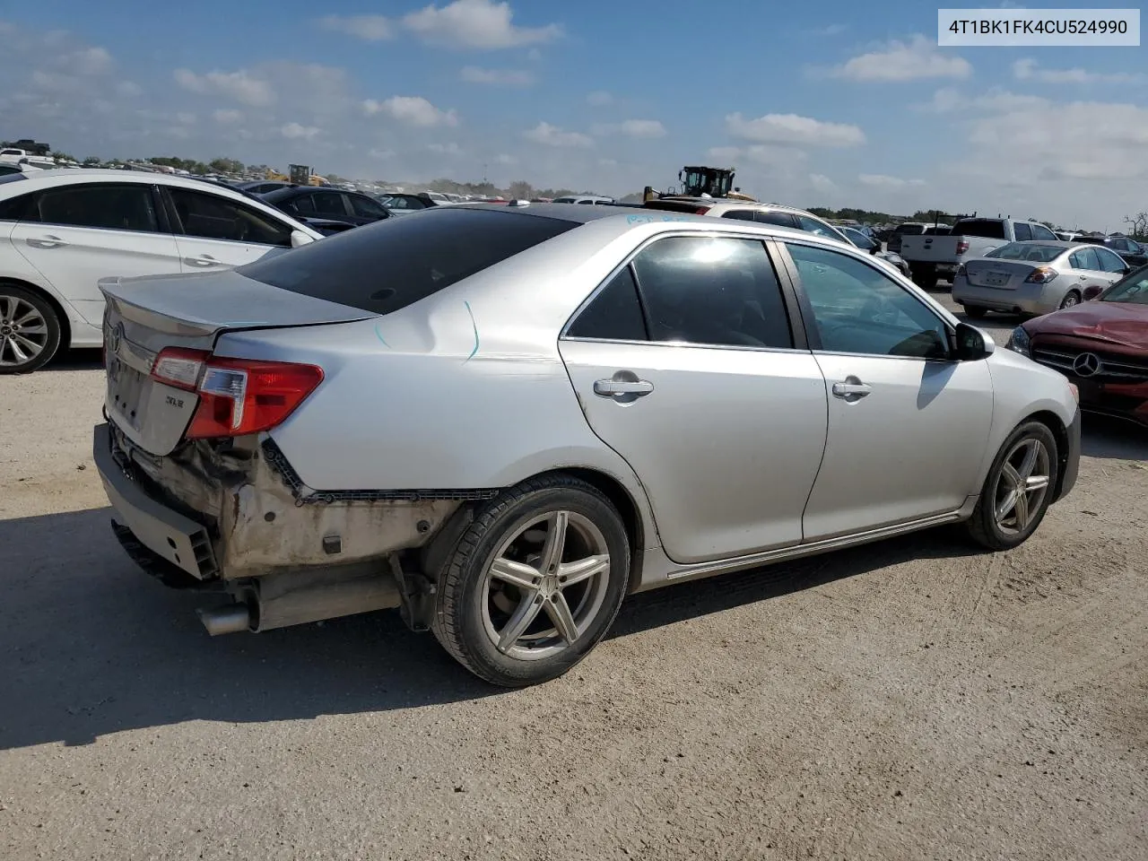 2012 Toyota Camry Se VIN: 4T1BK1FK4CU524990 Lot: 69943844