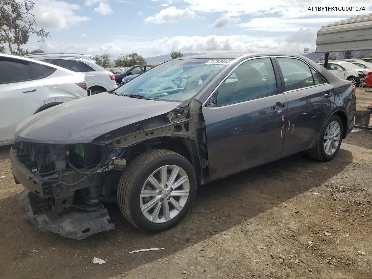 2012 Toyota Camry Base VIN: 4T1BF1FK1CU001074 Lot: 71795844