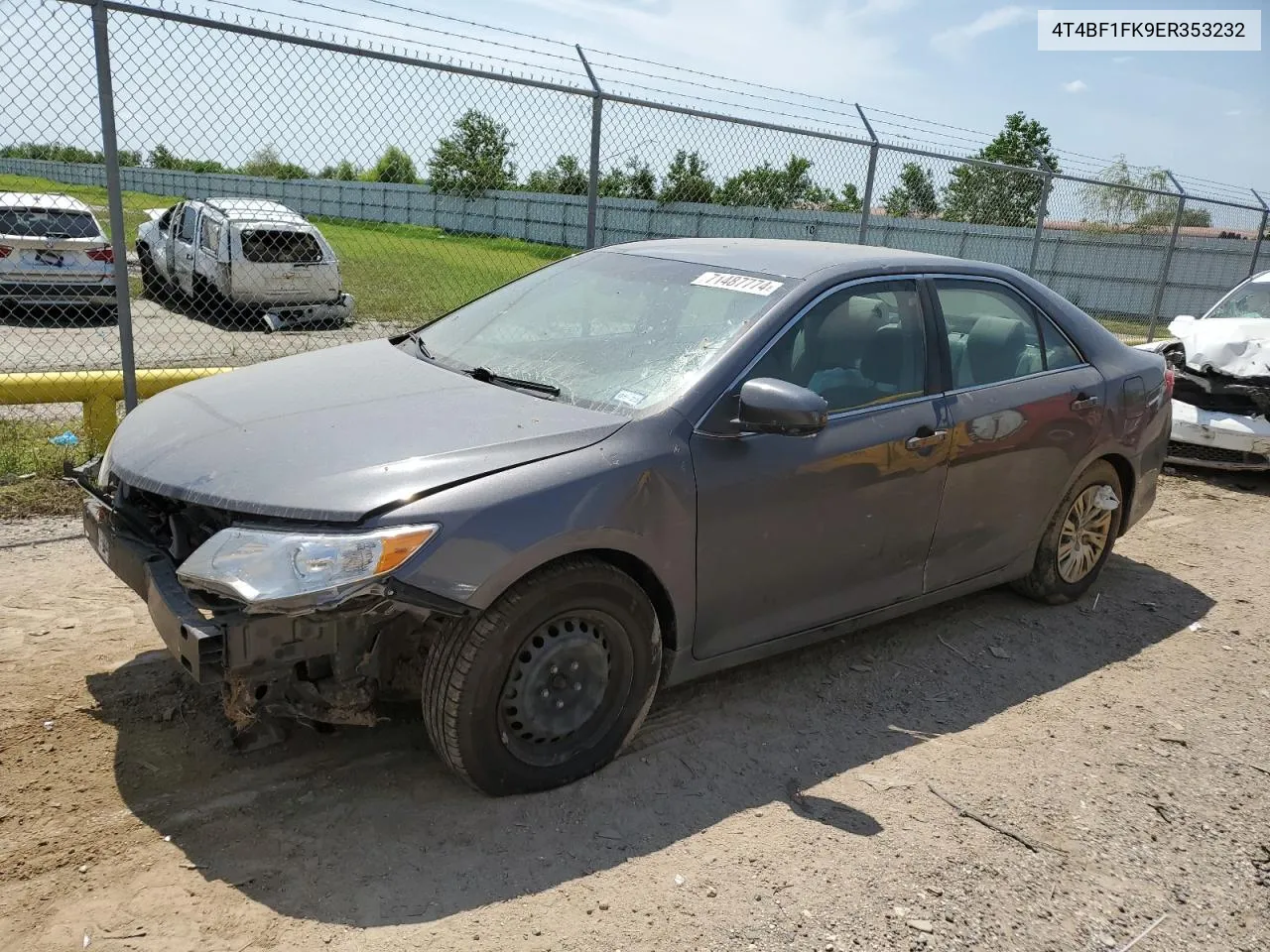 2014 Toyota Camry L VIN: 4T4BF1FK9ER353232 Lot: 71487774