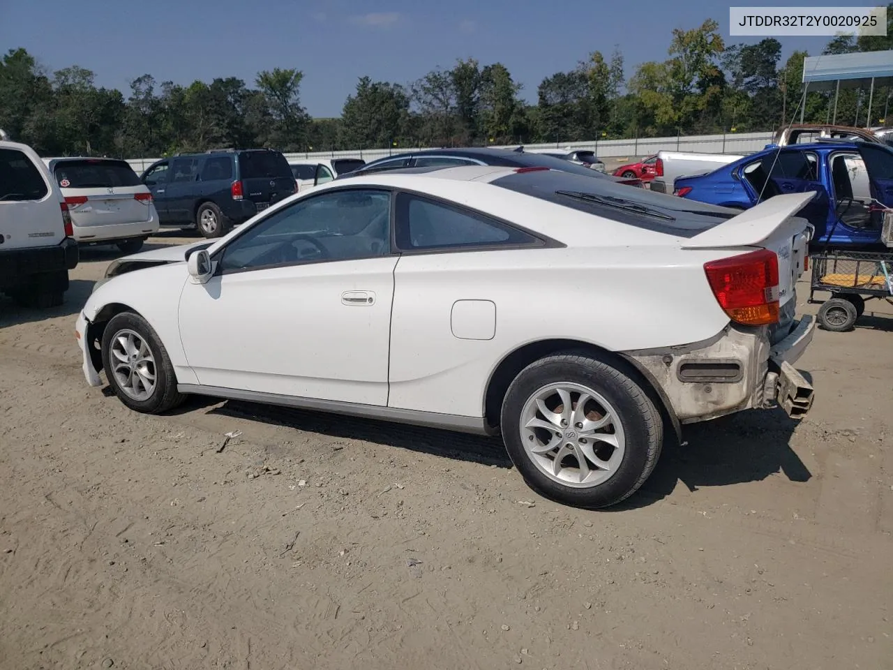 2000 Toyota Celica Gt VIN: JTDDR32T2Y0020925 Lot: 69569344