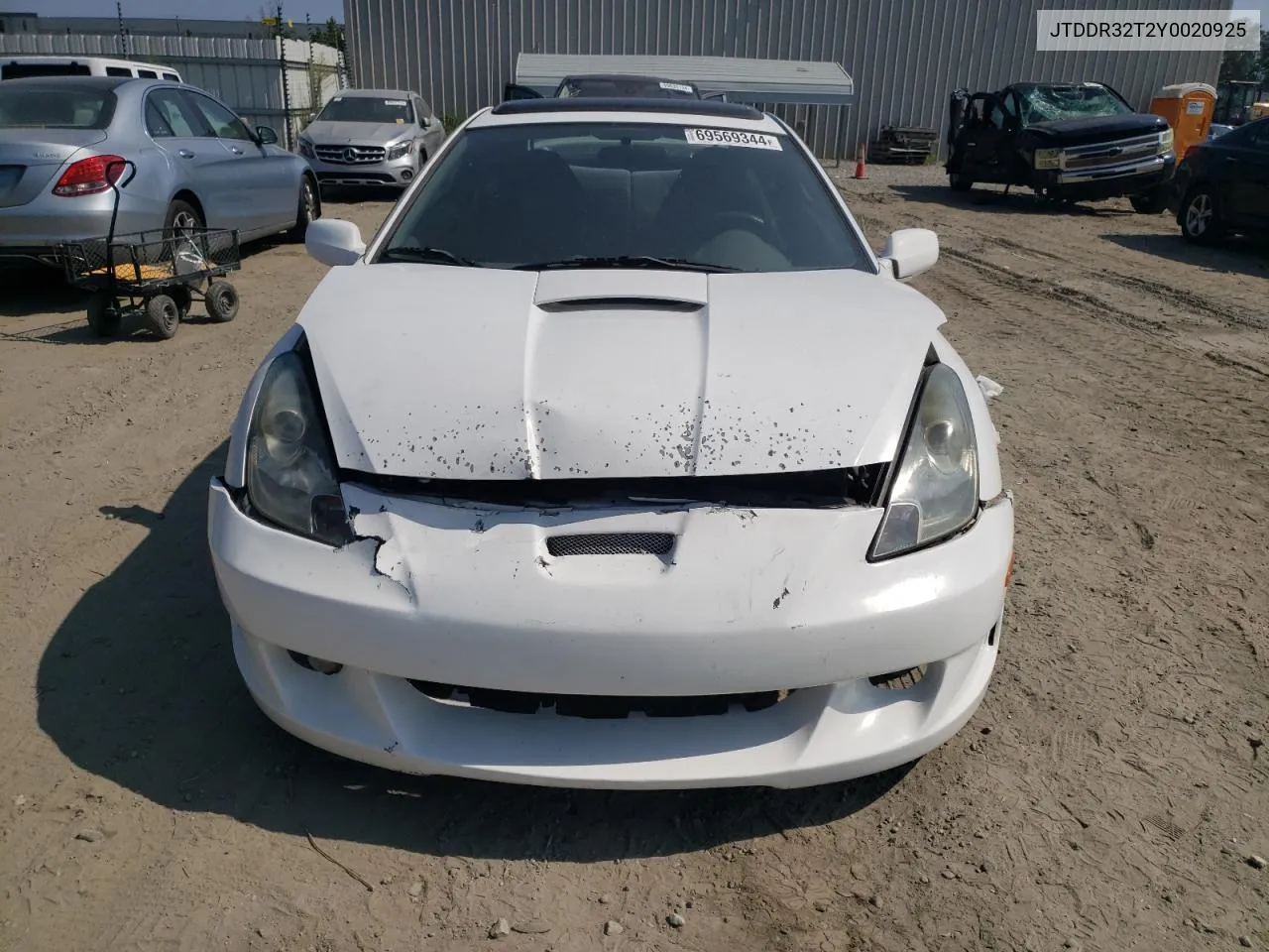 2000 Toyota Celica Gt VIN: JTDDR32T2Y0020925 Lot: 69569344