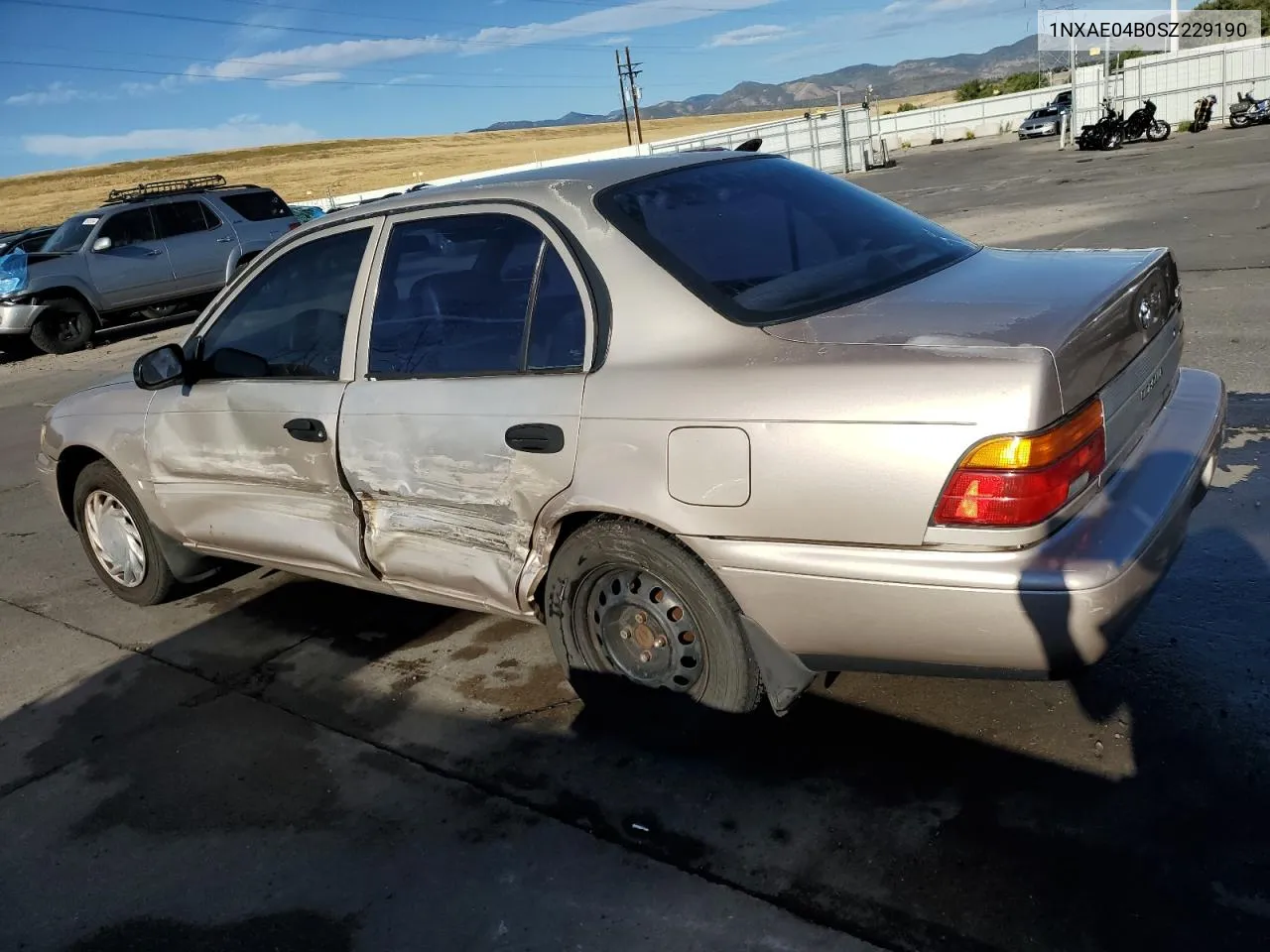 1995 Toyota Corolla VIN: 1NXAE04B0SZ229190 Lot: 71474914