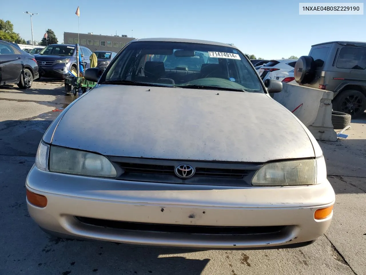 1995 Toyota Corolla VIN: 1NXAE04B0SZ229190 Lot: 71474914