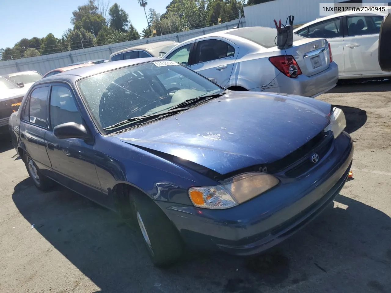 1998 Toyota Corolla Ve VIN: 1NXBR12E0WZ040945 Lot: 61438724