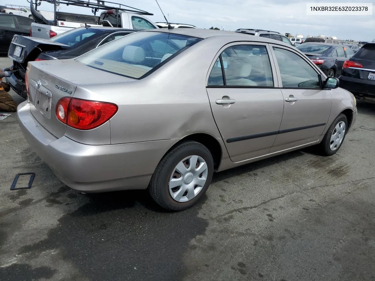 2003 Toyota Corolla Ce VIN: 1NXBR32E63Z023378 Lot: 71054864