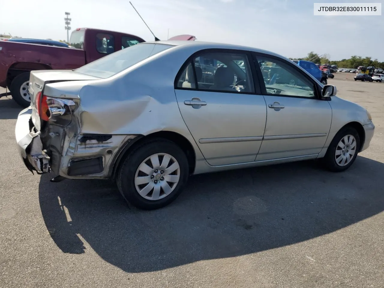 2003 Toyota Corolla Ce VIN: JTDBR32E830011115 Lot: 71683604