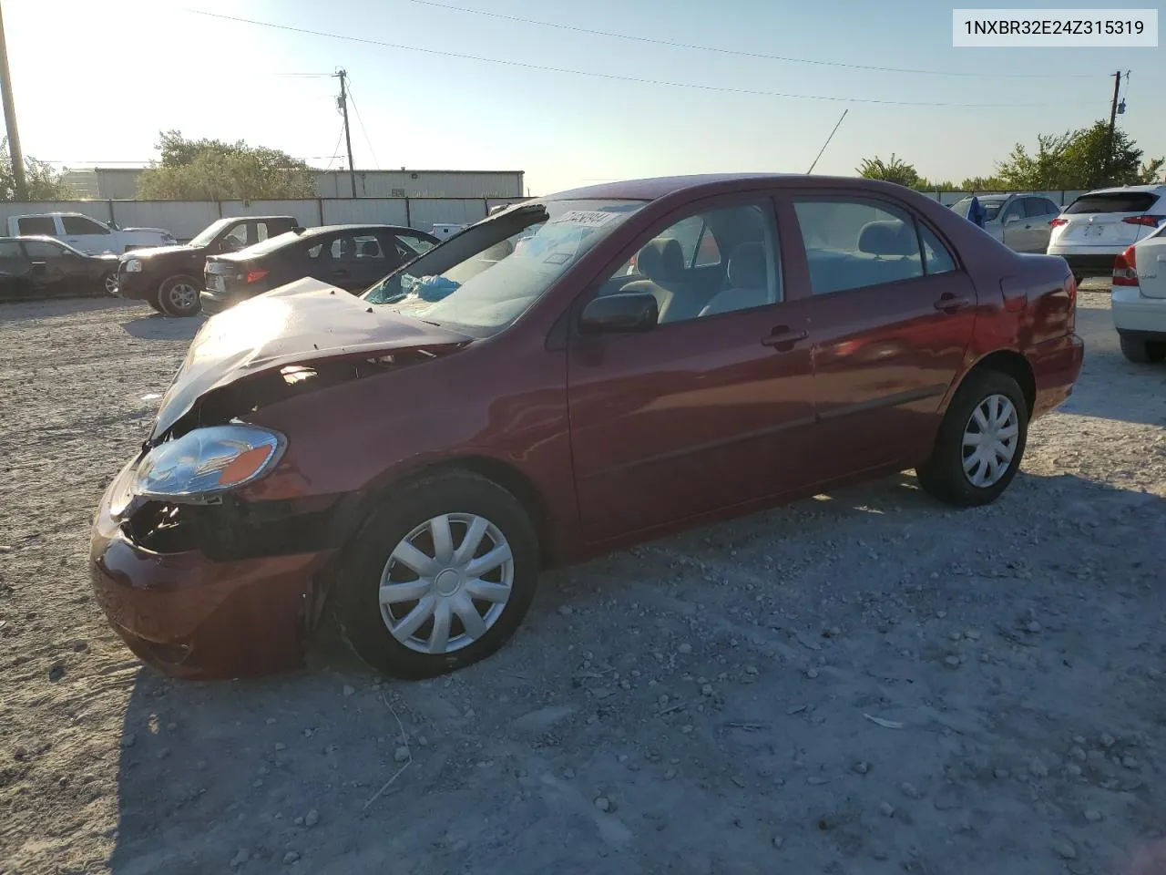 2004 Toyota Corolla Ce VIN: 1NXBR32E24Z315319 Lot: 71450944