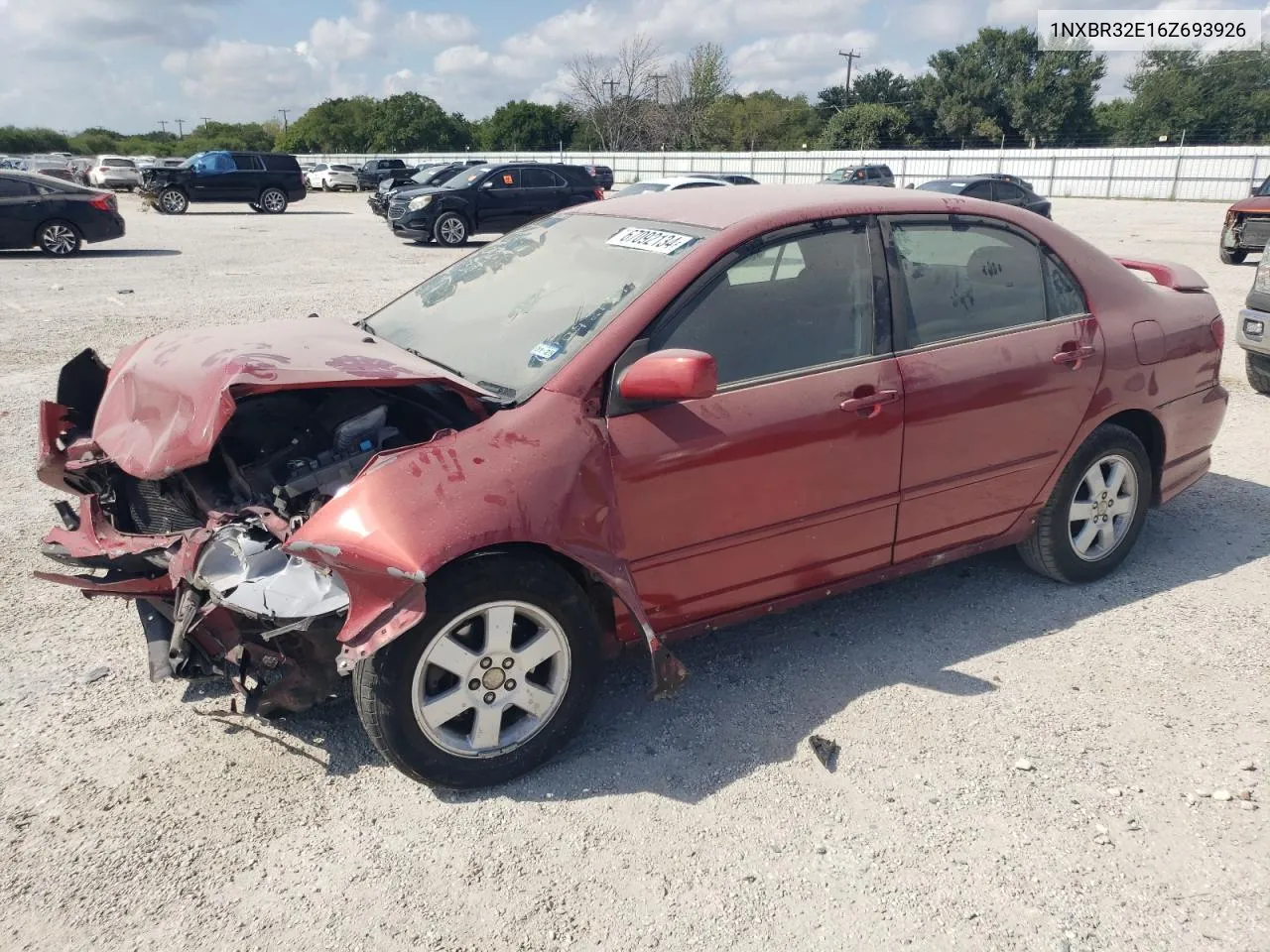 2006 Toyota Corolla Ce VIN: 1NXBR32E16Z693926 Lot: 67092134