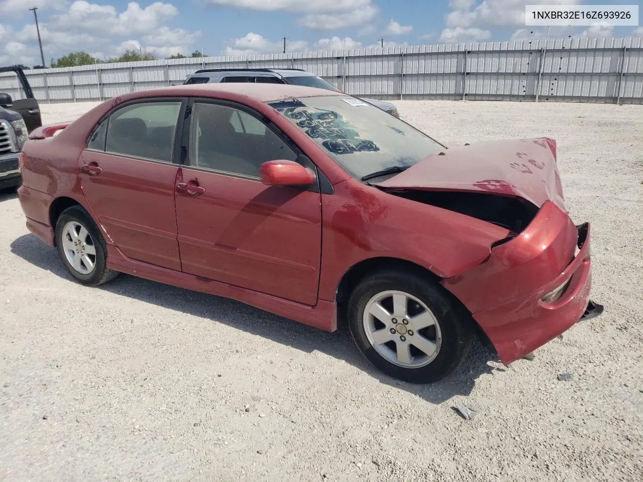 2006 Toyota Corolla Ce VIN: 1NXBR32E16Z693926 Lot: 67092134