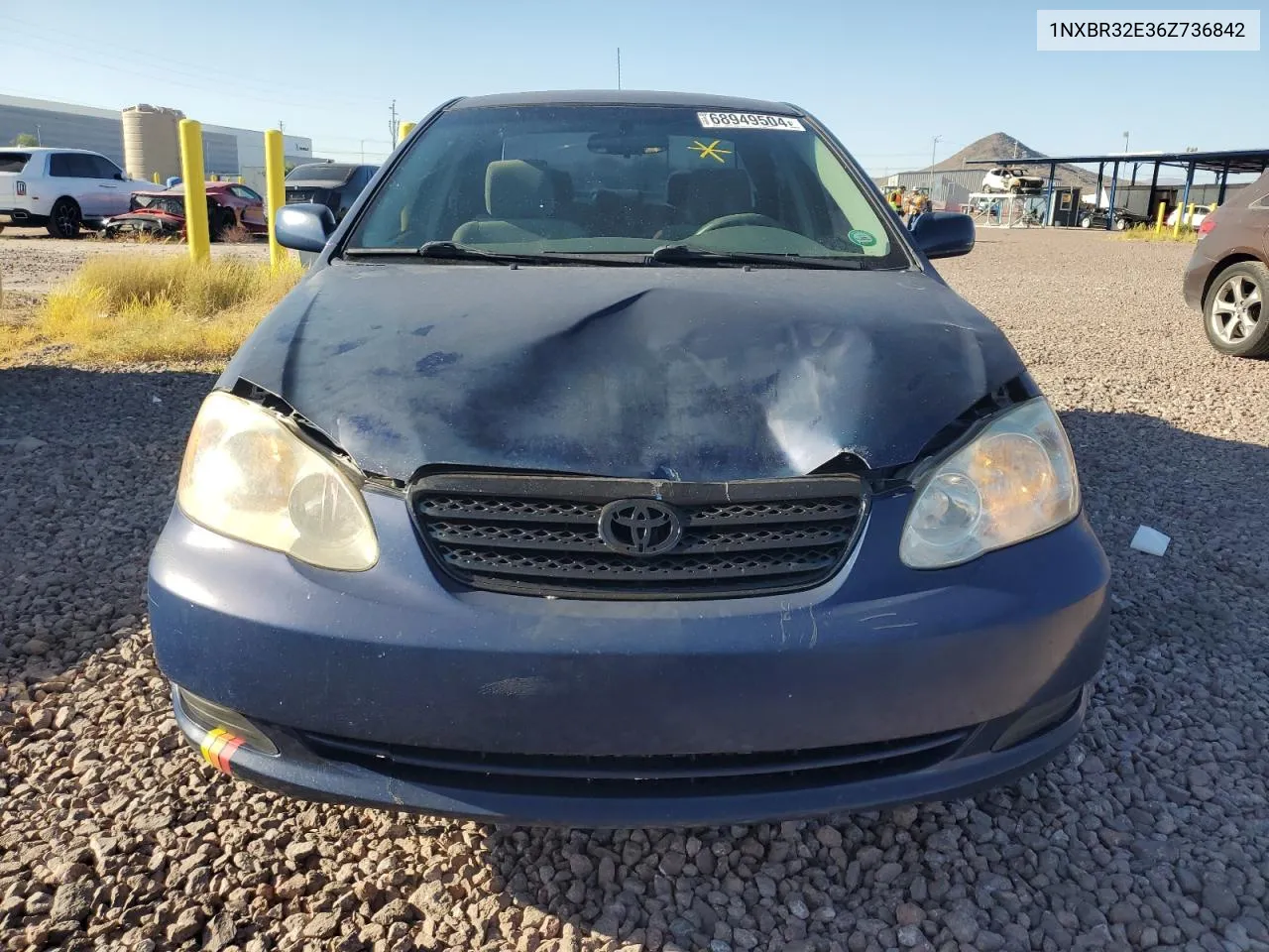 2006 Toyota Corolla Ce VIN: 1NXBR32E36Z736842 Lot: 68949504