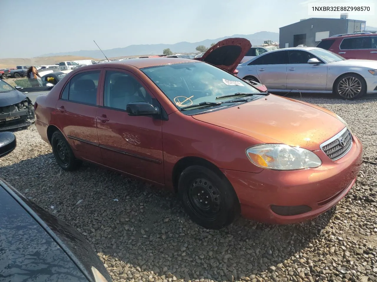 2008 Toyota Corolla Ce VIN: 1NXBR32E88Z998570 Lot: 66280854