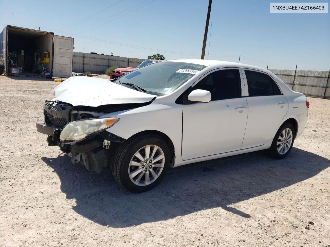 2010 Toyota Corolla Base VIN: 1NXBU4EE7AZ166403 Lot: 71286314