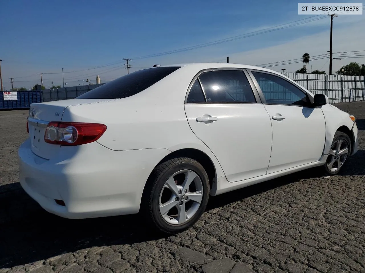 2012 Toyota Corolla Base VIN: 2T1BU4EEXCC912878 Lot: 70917394