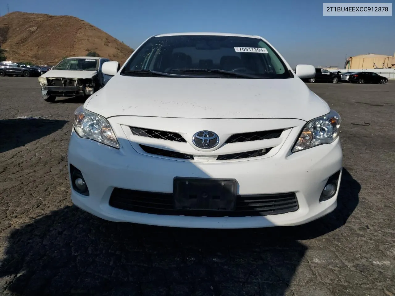 2012 Toyota Corolla Base VIN: 2T1BU4EEXCC912878 Lot: 70917394