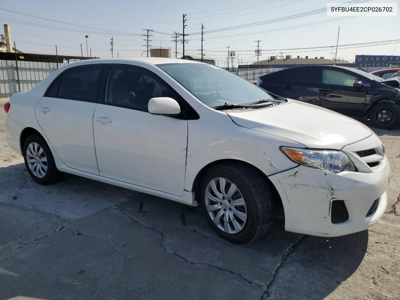 5YFBU4EE2CP026702 2012 Toyota Corolla Base