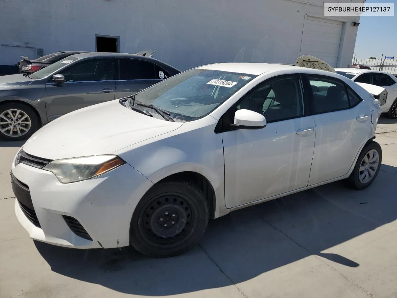 2014 Toyota Corolla L VIN: 5YFBURHE4EP127137 Lot: 70316294