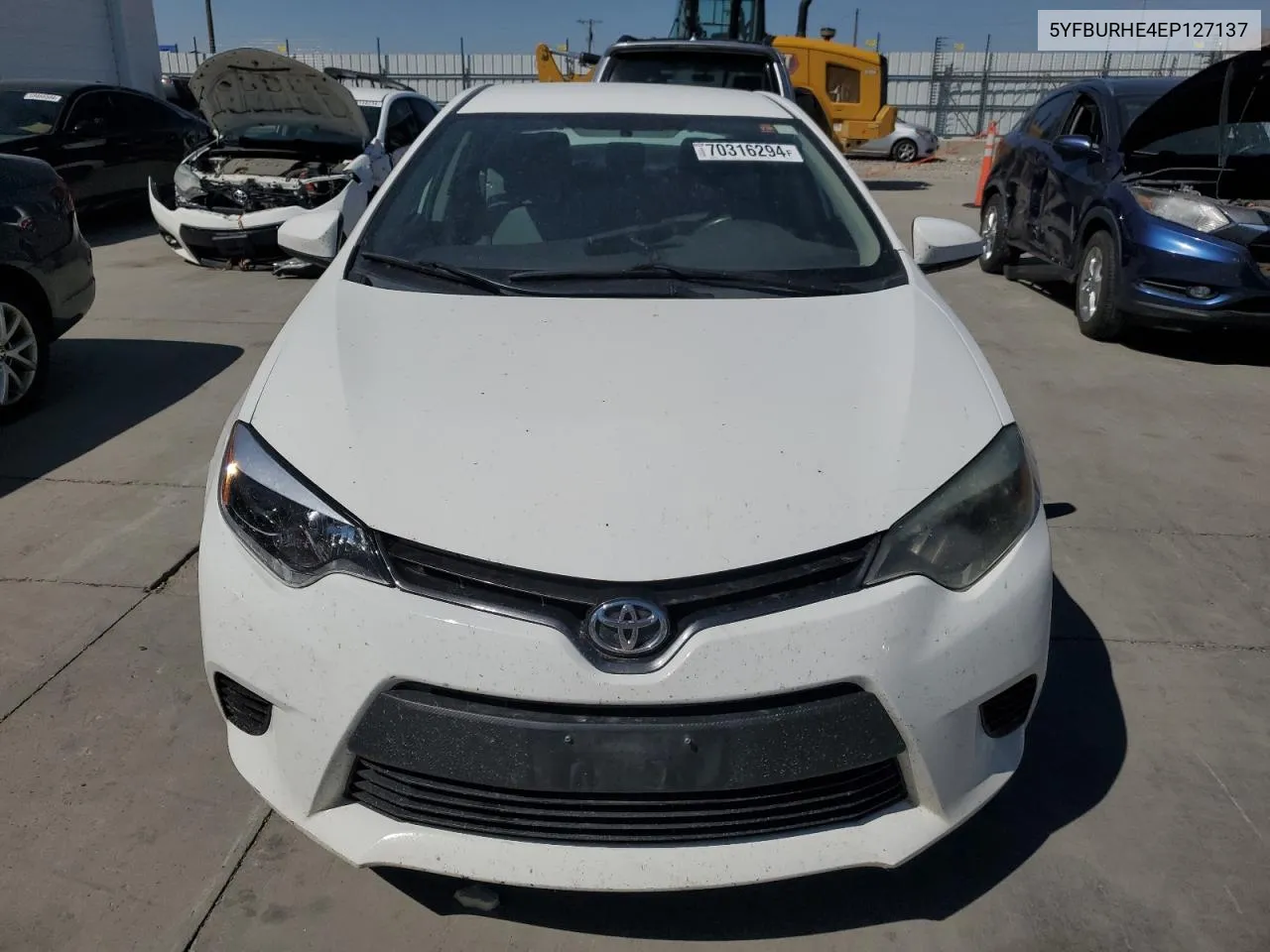 2014 Toyota Corolla L VIN: 5YFBURHE4EP127137 Lot: 70316294