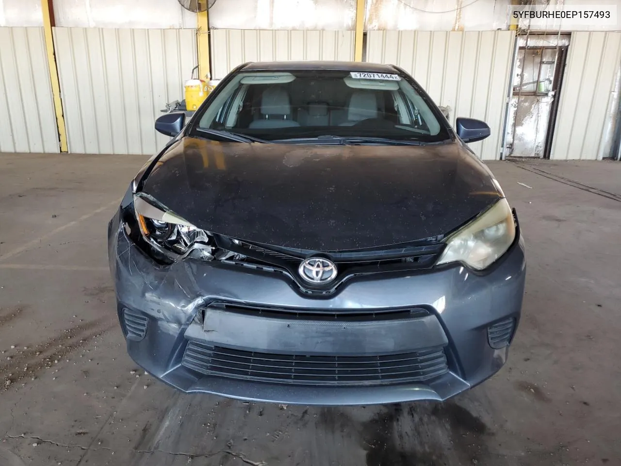 2014 Toyota Corolla L VIN: 5YFBURHE0EP157493 Lot: 72071444