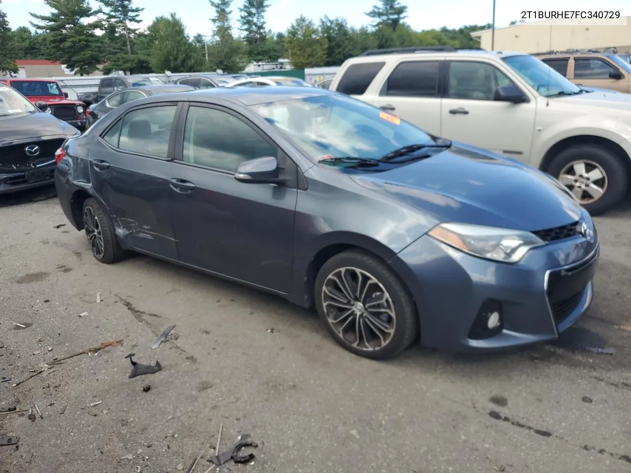 2015 Toyota Corolla L VIN: 2T1BURHE7FC340729 Lot: 67304784