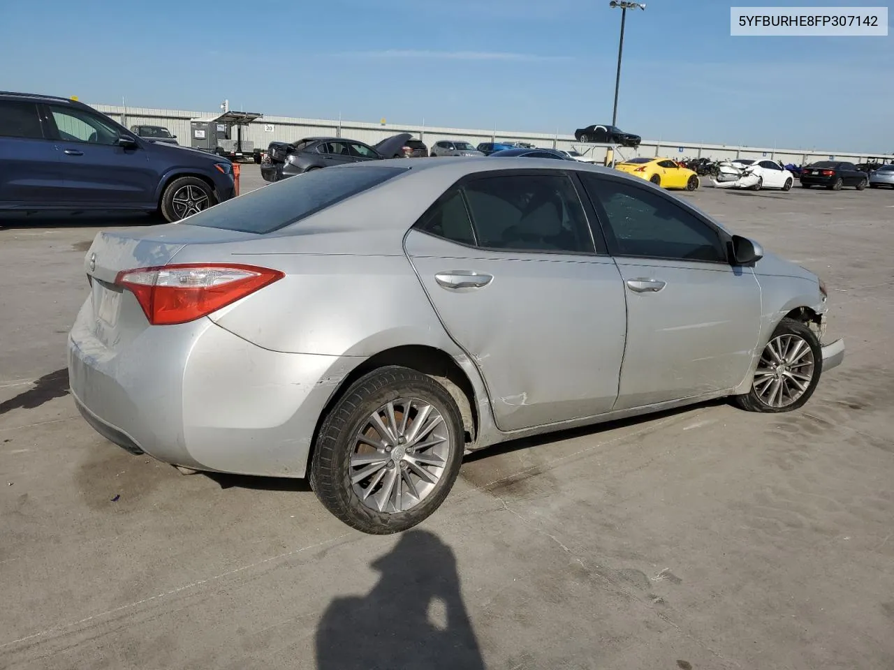 2015 Toyota Corolla L VIN: 5YFBURHE8FP307142 Lot: 67946764