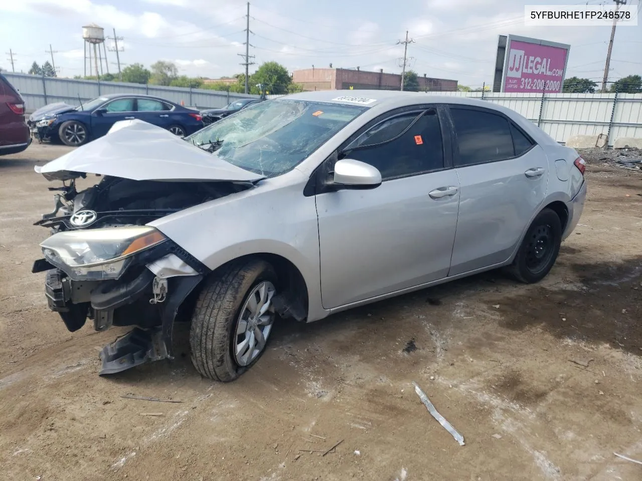 2015 Toyota Corolla L VIN: 5YFBURHE1FP248578 Lot: 69156704