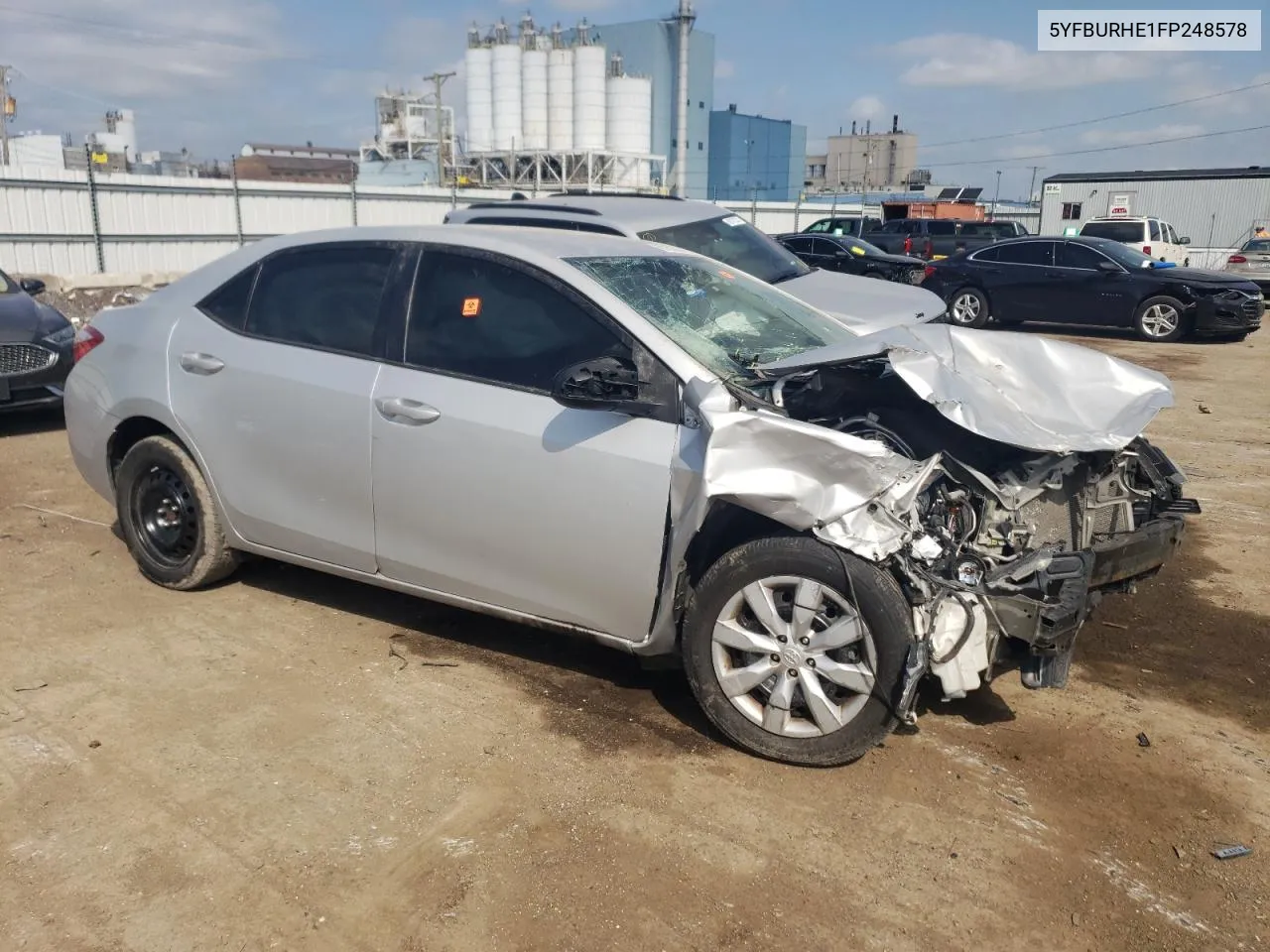 2015 Toyota Corolla L VIN: 5YFBURHE1FP248578 Lot: 69156704