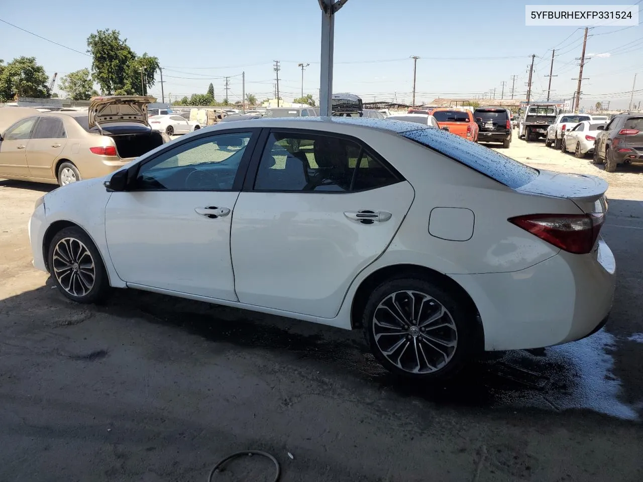 2015 Toyota Corolla L VIN: 5YFBURHEXFP331524 Lot: 69879384