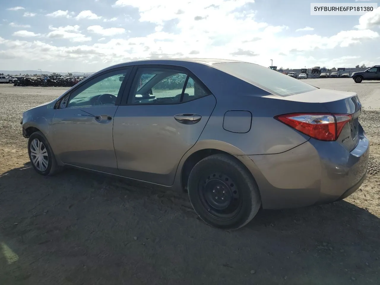 2015 Toyota Corolla L VIN: 5YFBURHE6FP181380 Lot: 71872114