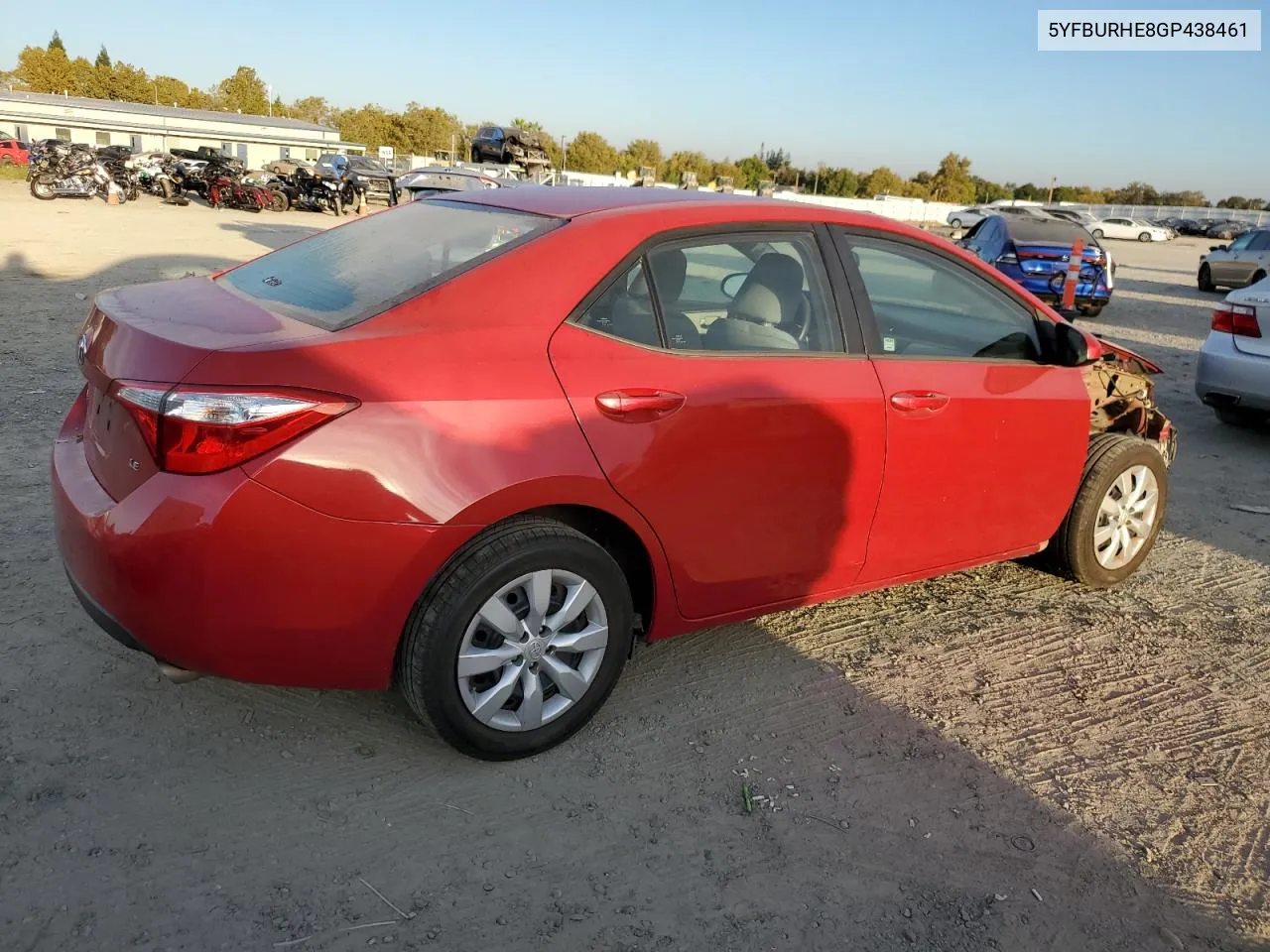 2016 Toyota Corolla L VIN: 5YFBURHE8GP438461 Lot: 71125674