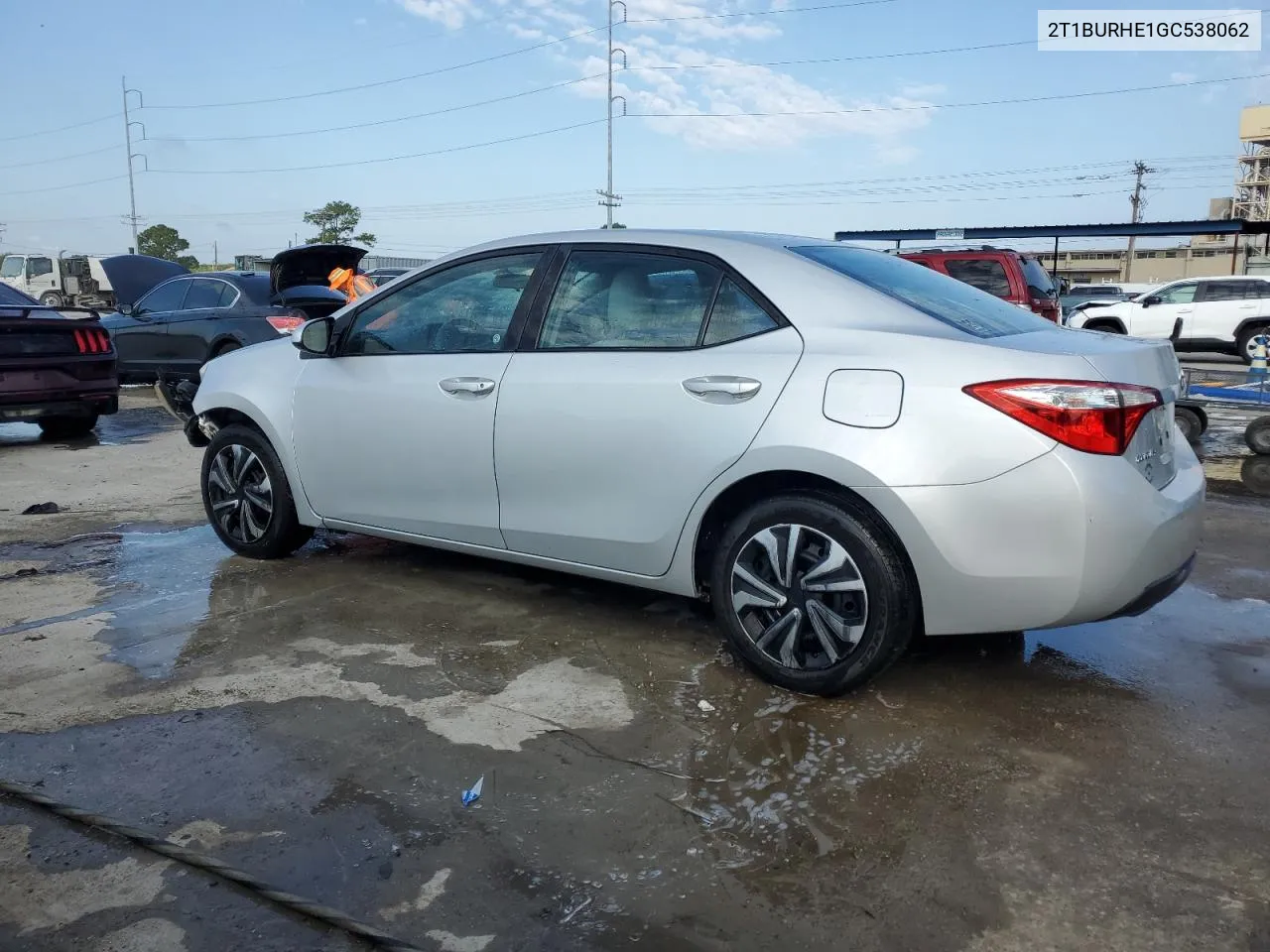 2016 Toyota Corolla L VIN: 2T1BURHE1GC538062 Lot: 71217054