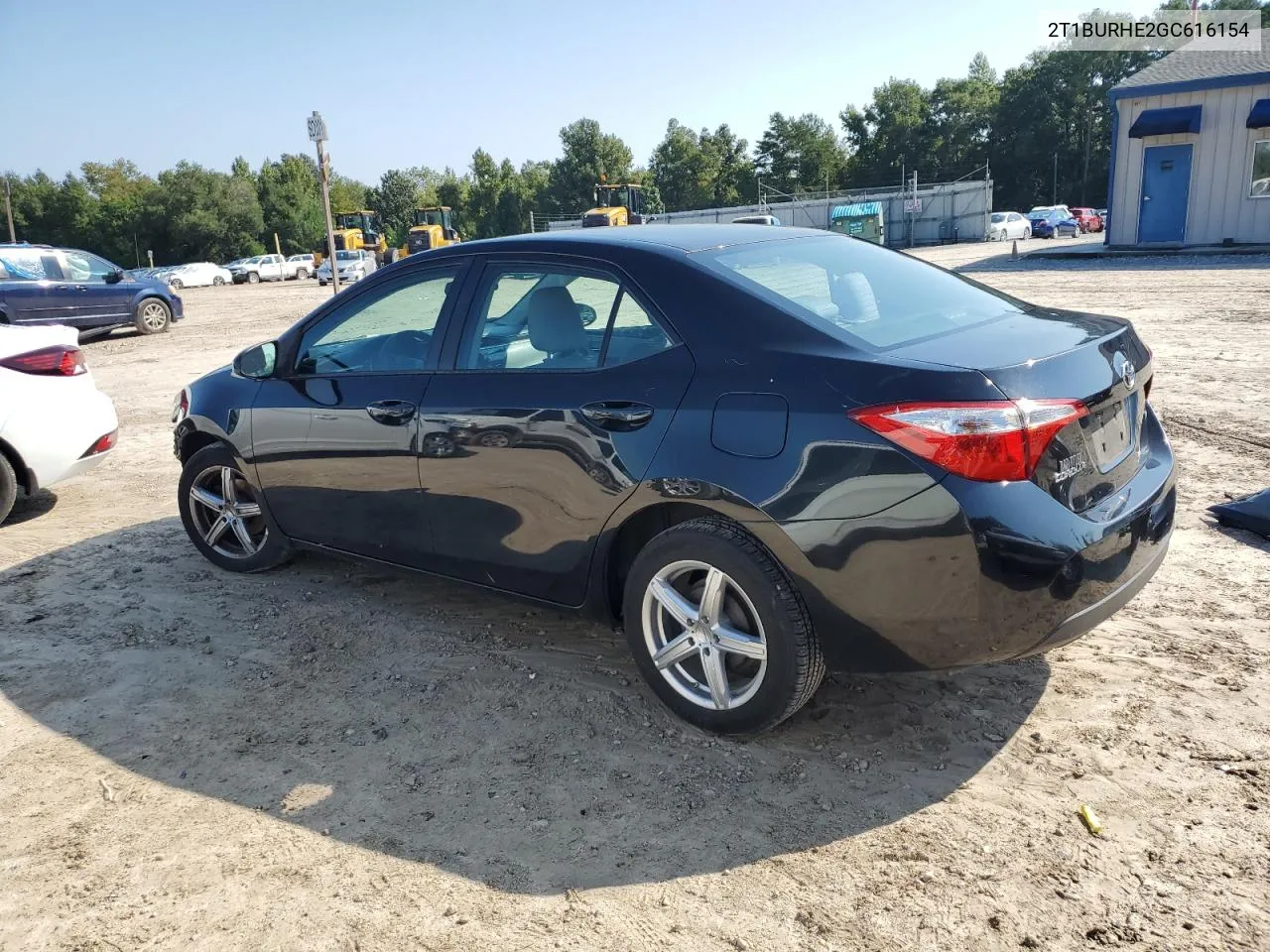 2016 Toyota Corolla L VIN: 2T1BURHE2GC616154 Lot: 71674854