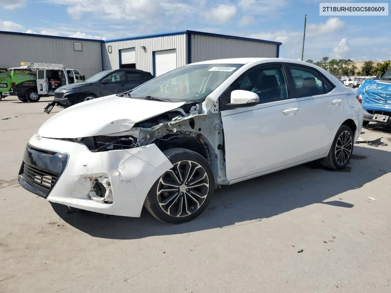 2016 Toyota Corolla L VIN: 2T1BURHE0GC580609 Lot: 72066864