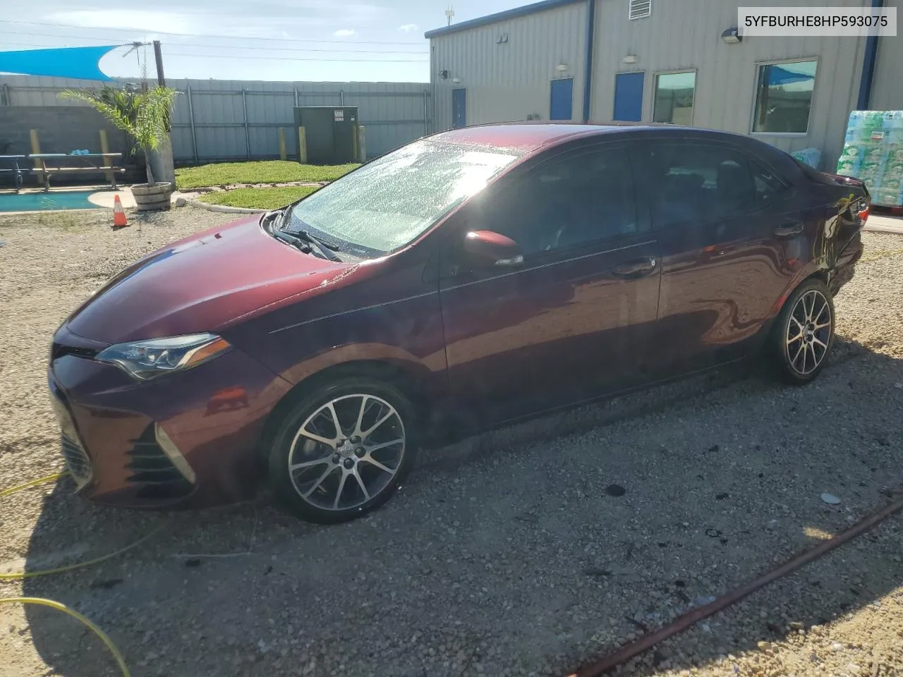 5YFBURHE8HP593075 2017 Toyota Corolla L