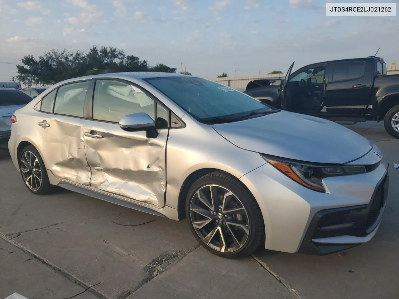 2020 Toyota Corolla Se VIN: JTDS4RCE2LJ021262 Lot: 71916664