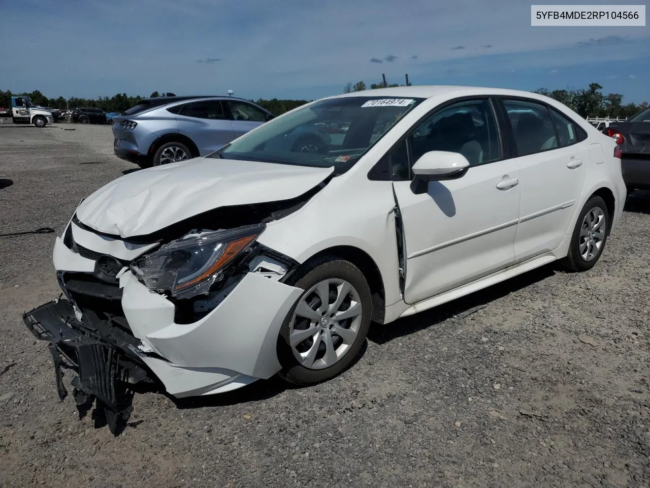 2024 Toyota Corolla Le VIN: 5YFB4MDE2RP104566 Lot: 70164974