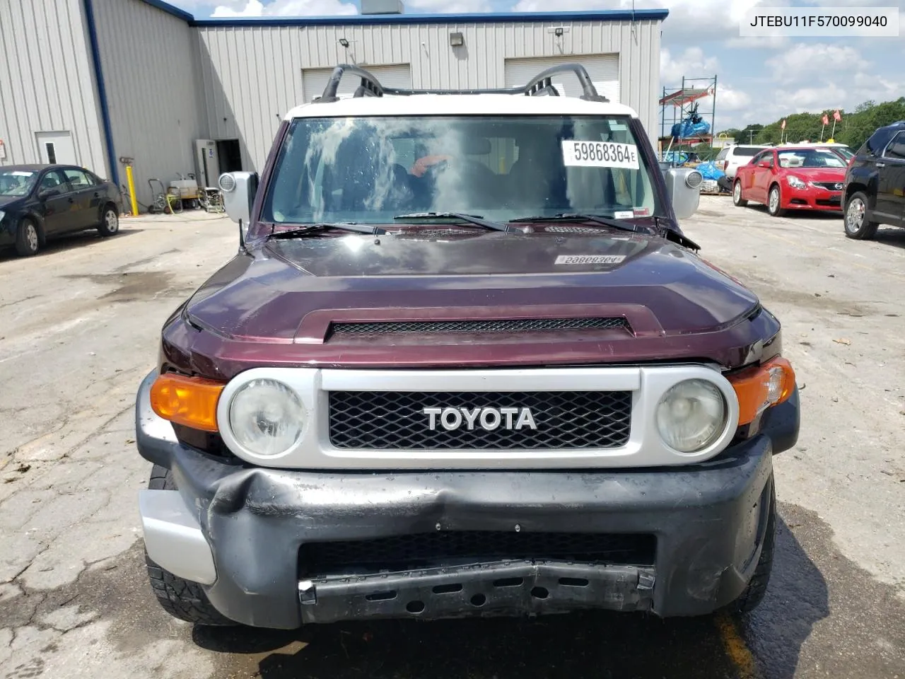 2007 Toyota Fj Cruiser VIN: JTEBU11F570099040 Lot: 59868364