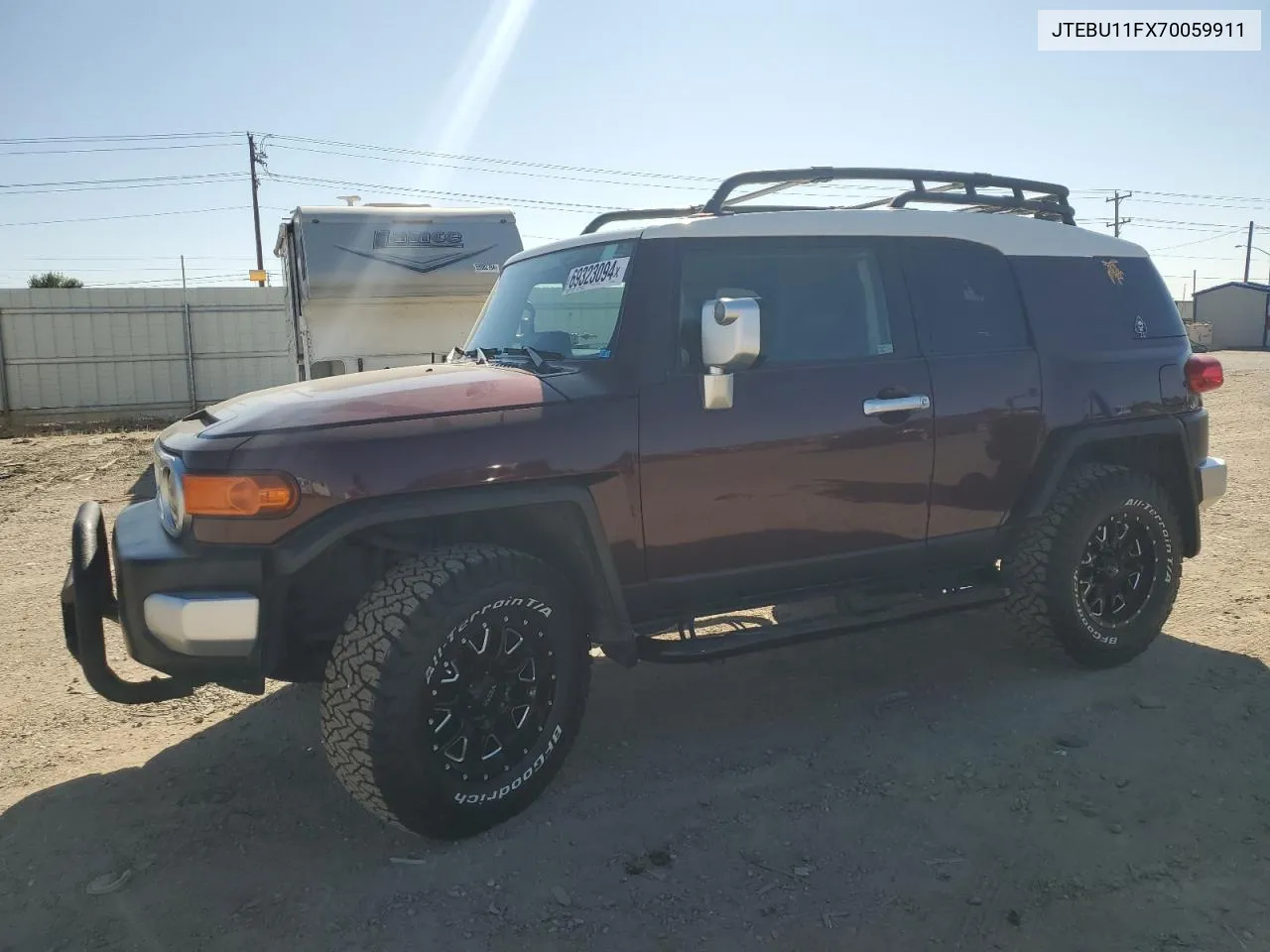 2007 Toyota Fj Cruiser VIN: JTEBU11FX70059911 Lot: 69323094