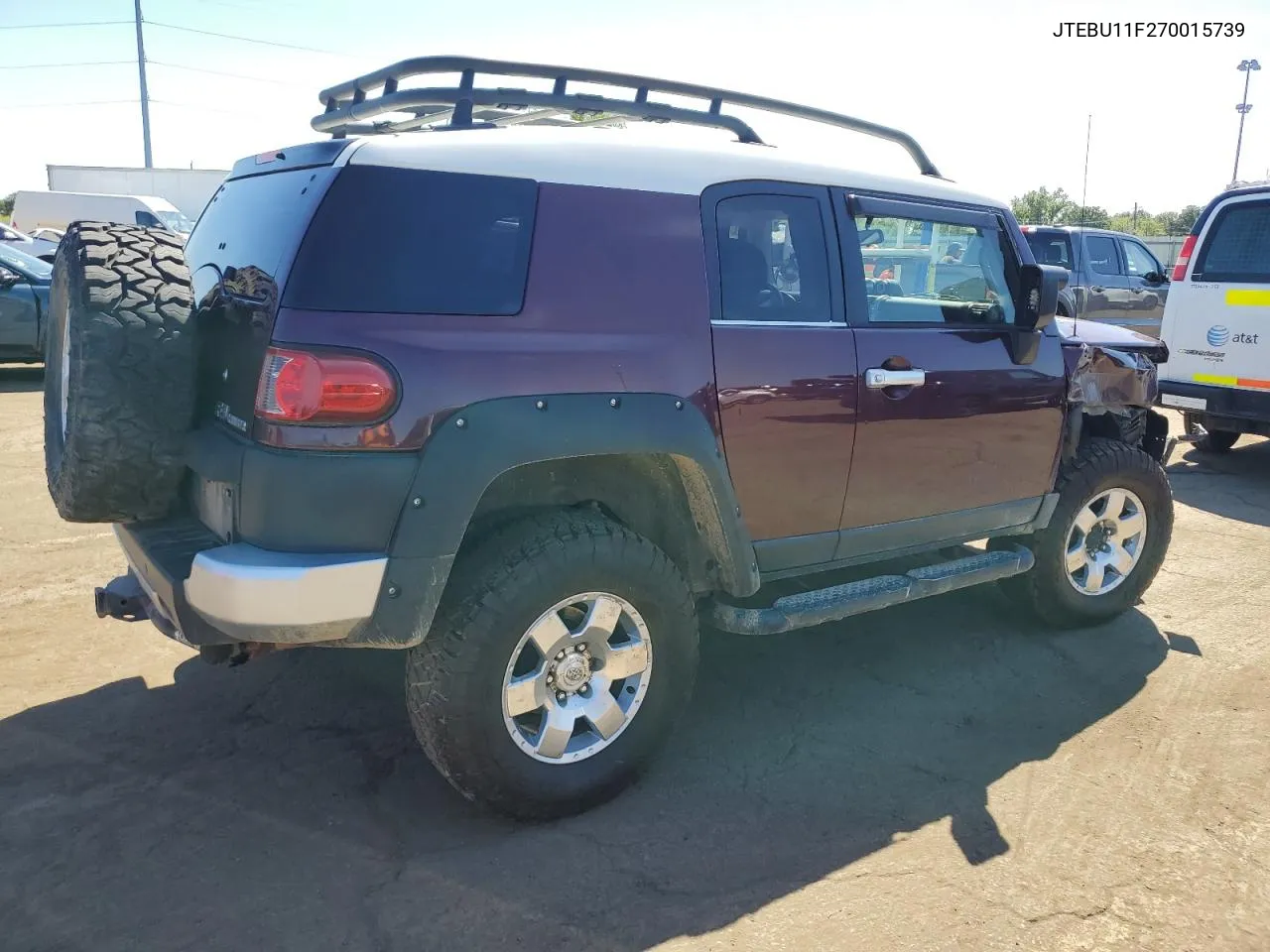 2007 Toyota Fj Cruiser VIN: JTEBU11F270015739 Lot: 69952054