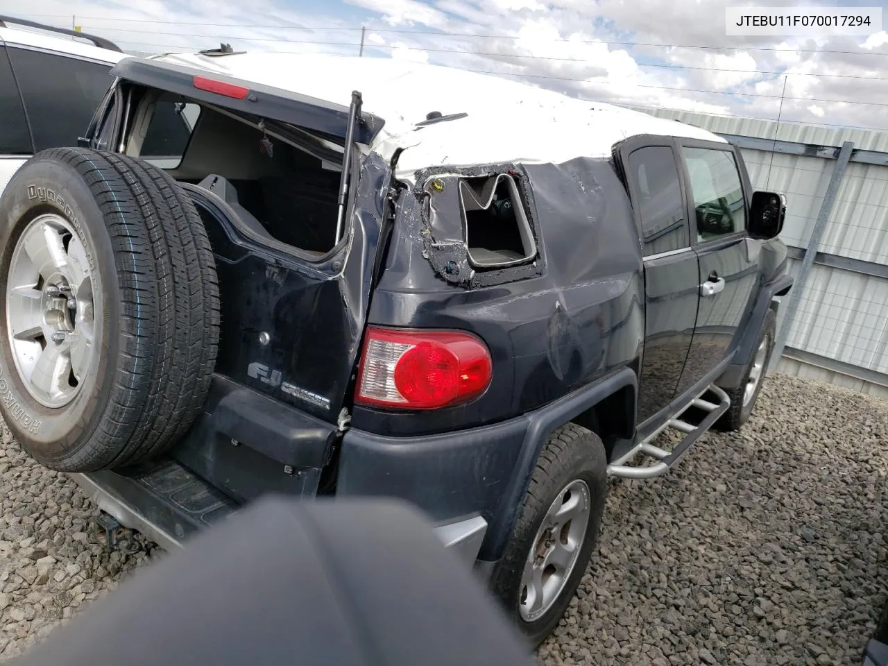 2007 Toyota Fj Cruiser VIN: JTEBU11F070017294 Lot: 70308414