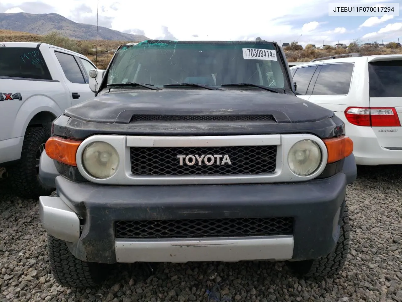 2007 Toyota Fj Cruiser VIN: JTEBU11F070017294 Lot: 70308414