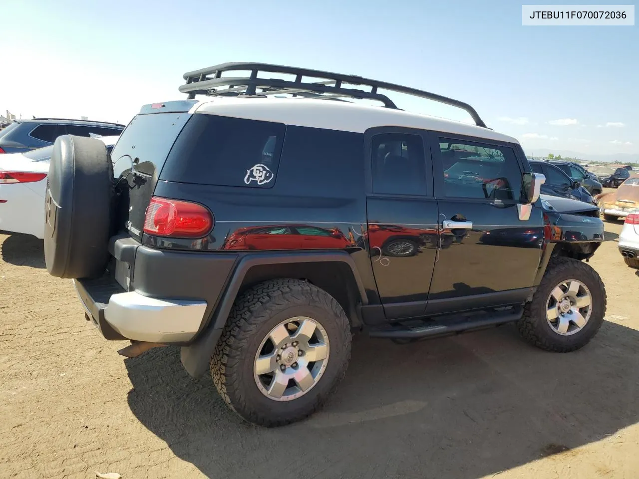 2007 Toyota Fj Cruiser VIN: JTEBU11F070072036 Lot: 70684024