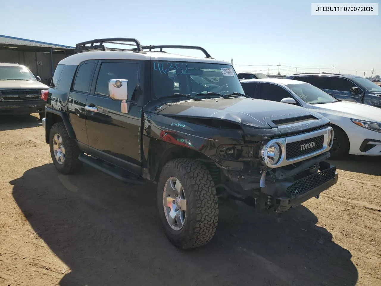 2007 Toyota Fj Cruiser VIN: JTEBU11F070072036 Lot: 70684024