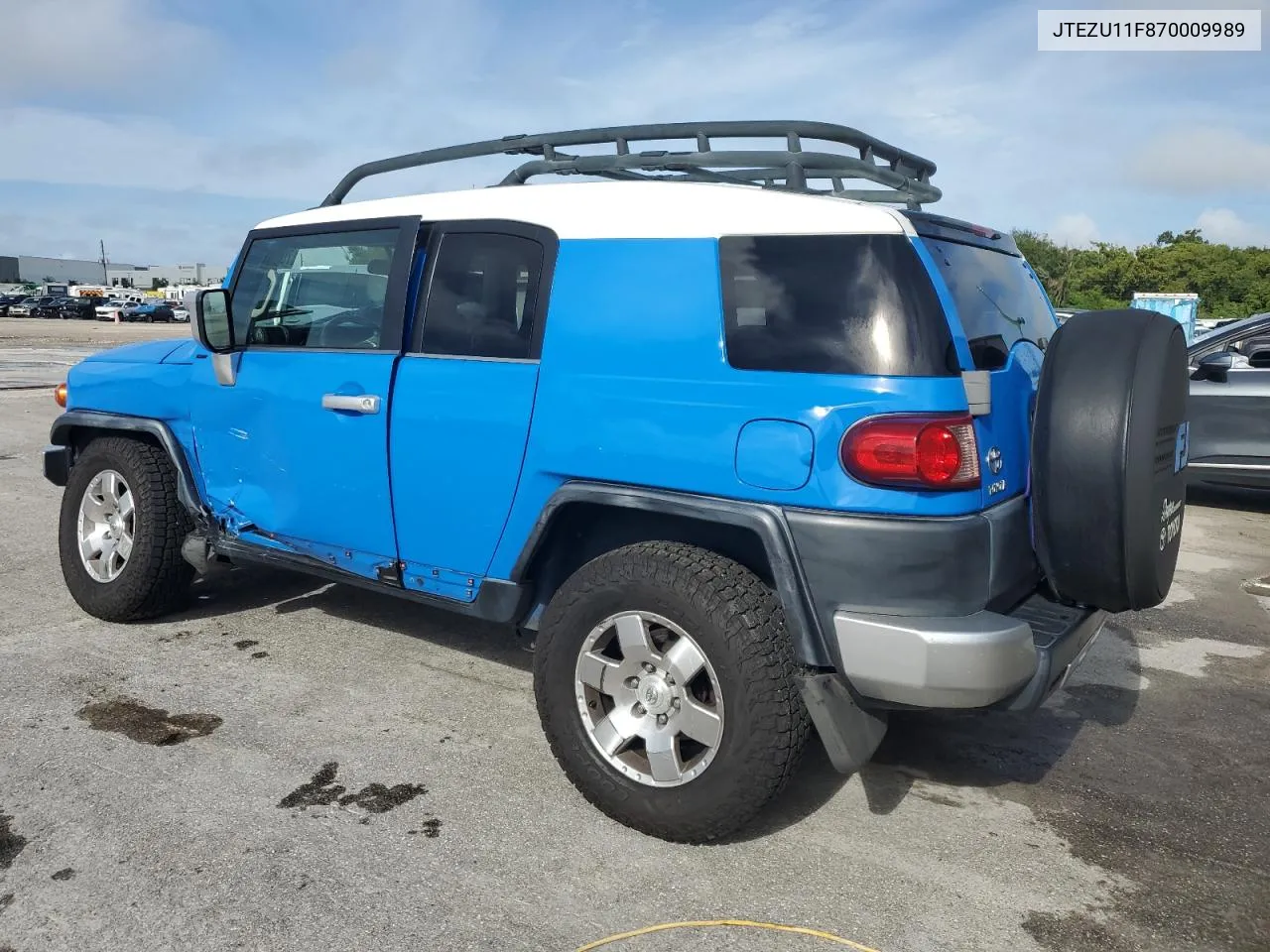 2007 Toyota Fj Cruiser VIN: JTEZU11F870009989 Lot: 70924124