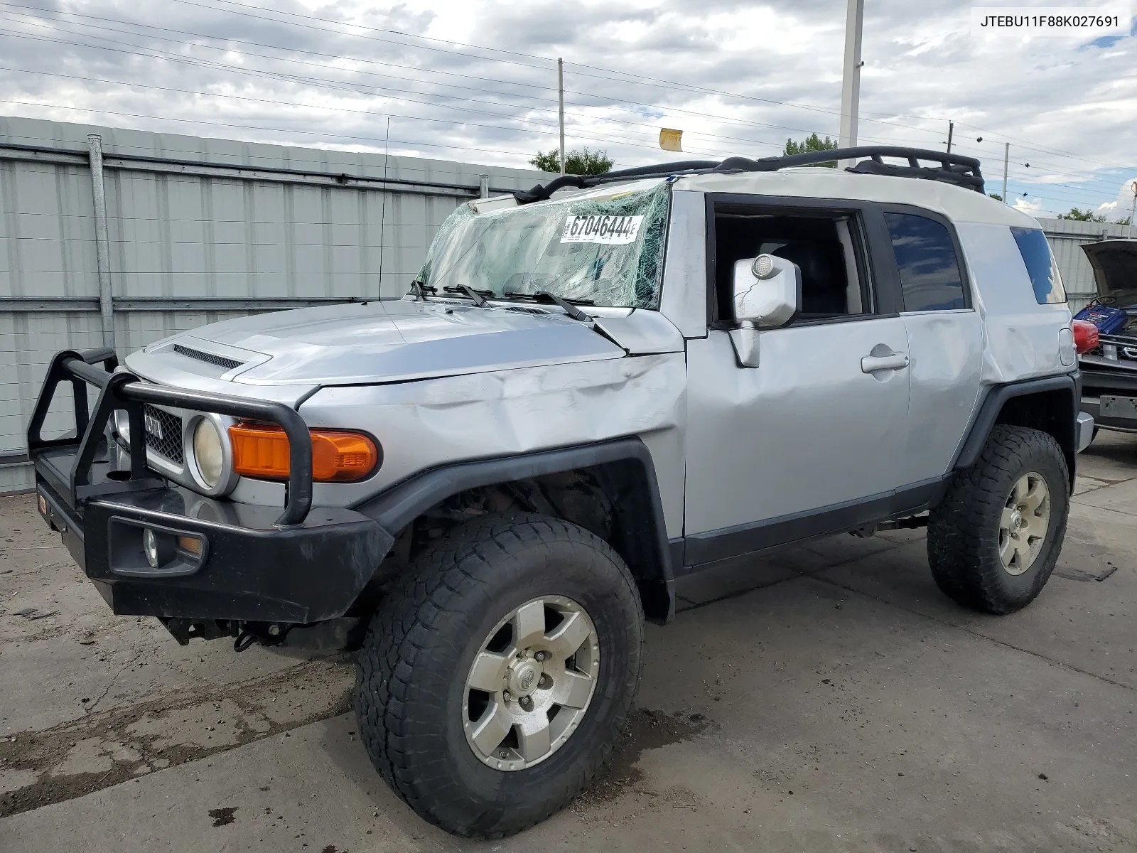 2008 Toyota Fj Cruiser VIN: JTEBU11F88K027691 Lot: 67046444